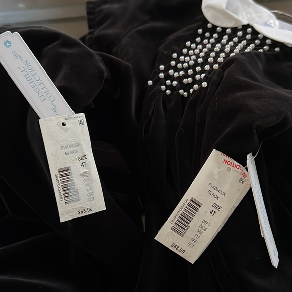 Edgehill Collection Black Velvet Dress - Picture 10 of 10